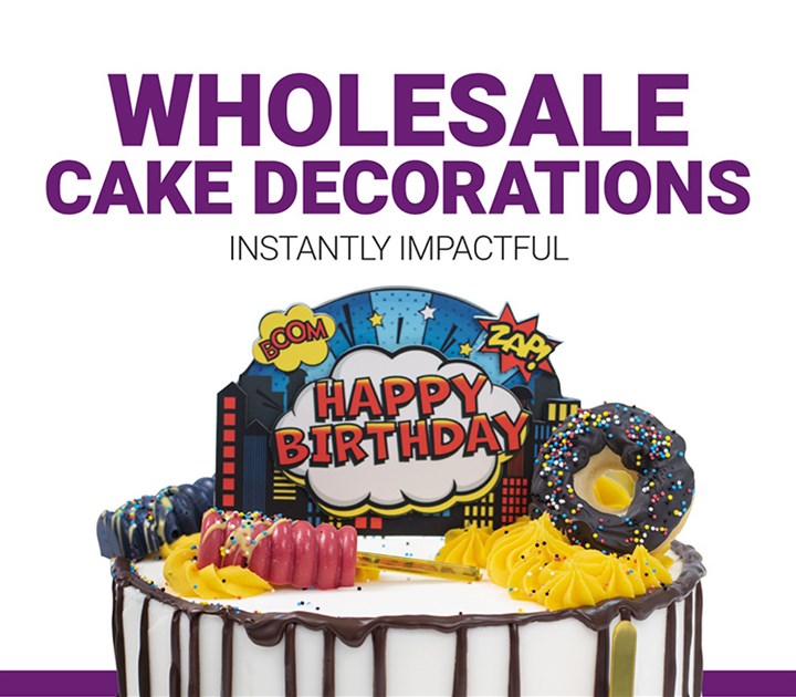 Cake Decorations Landing Page Header Mobile