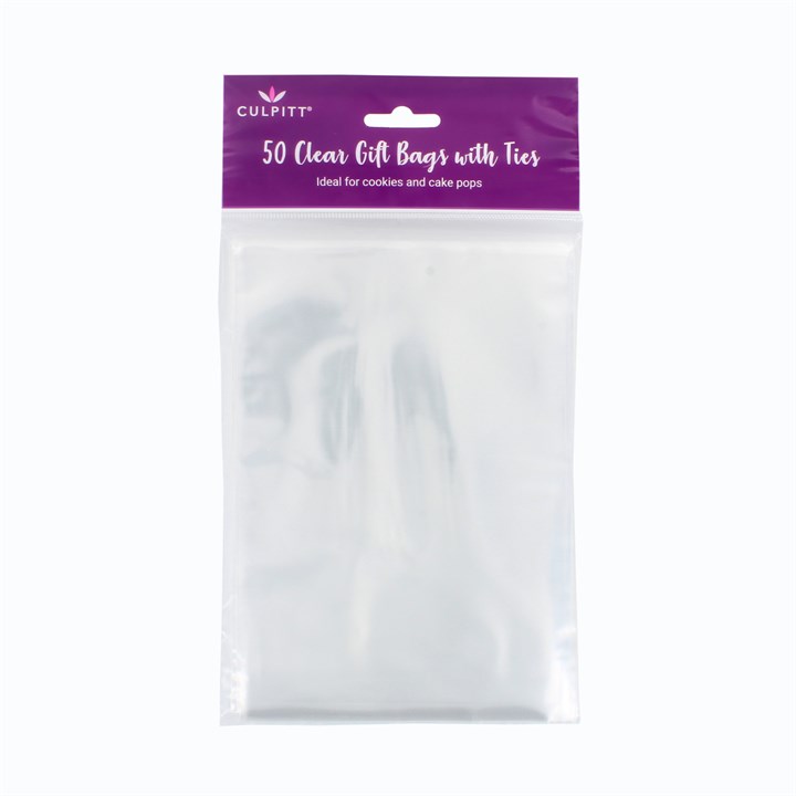... Cake Pop Accessories Bags Small Clear Gift Bags with Ties 50 piece