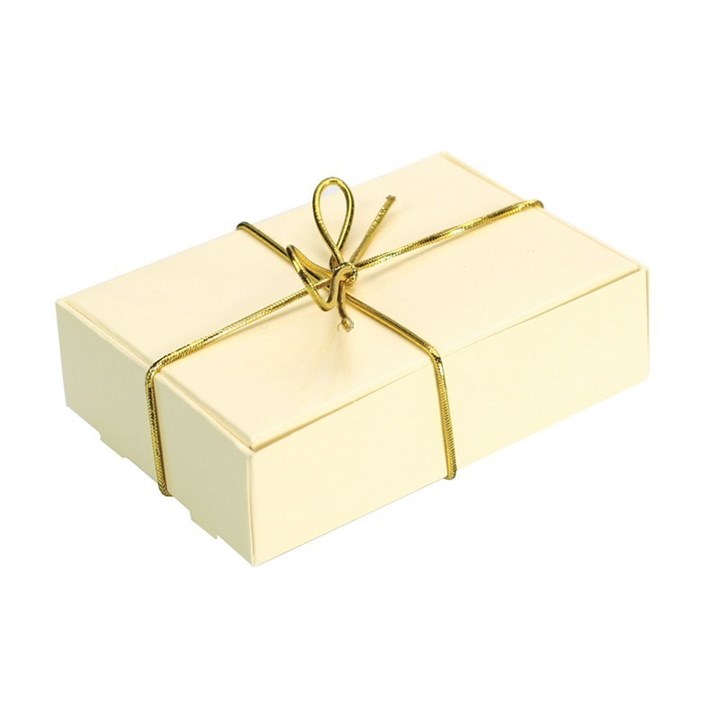 Gold wedding cake boxes