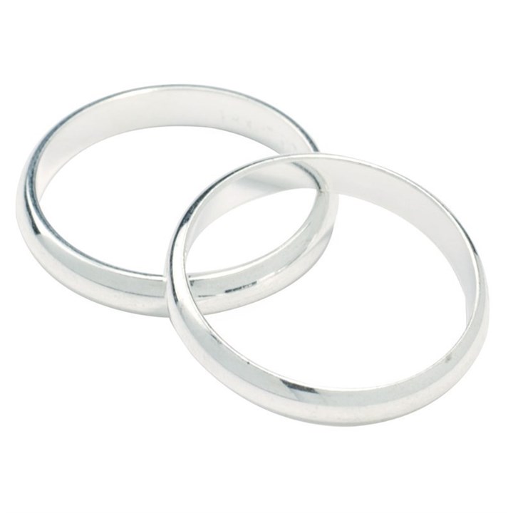 silver and platinum wedding rings