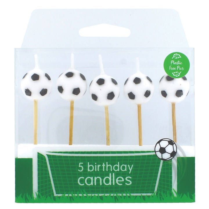 Football Candles - 5 pce