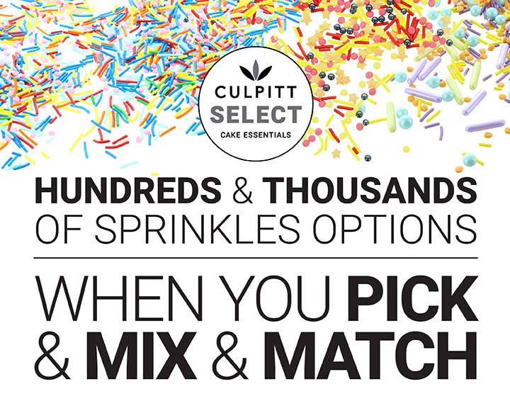 Culpitt Select Cake Sprinkles - 100s and 1000s of options