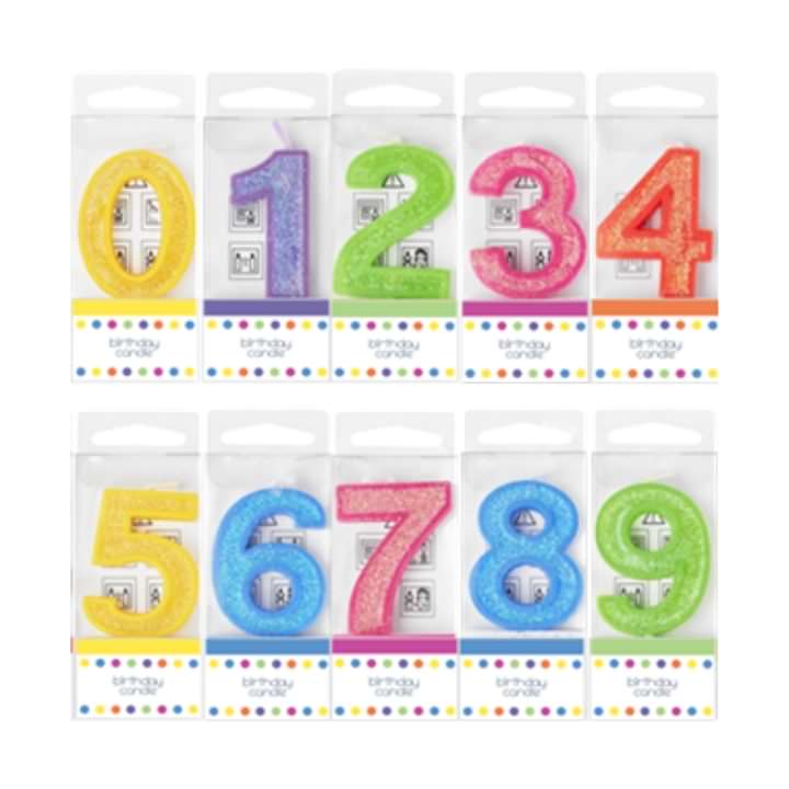 Mini Number Candles