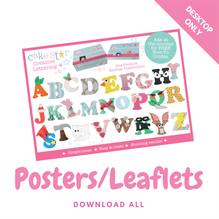 Lettering Baby Posters