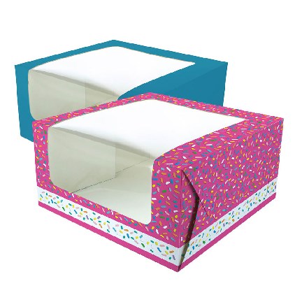 Display, Printed and Patterned Cake Boxes