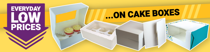 Everyday low price on cake boxes