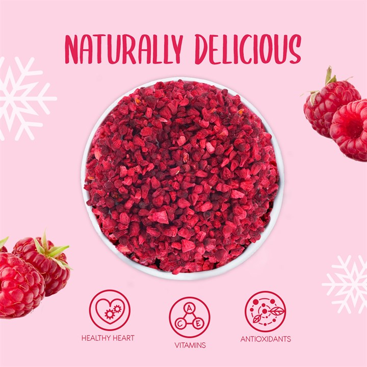 Honeyberry Freeze Dried Raspberry Pieces 100g | Culpitt