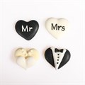 Mr & Mrs Love Heart Sugar Pipings Alternative Image