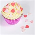 Red & Pink Mini Hearts Sugar Pipings - Pack of 100 - single Alternative Image