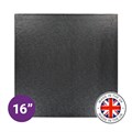 Culpitt Premium 16'' Square Black Cake Board Alternative Image