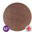 Culpitt Premium 12'' Round Brown Cake Board Alternative Image