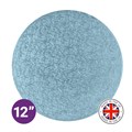 Culpitt Premium 12'' Round Light Blue Cake Board Alternative Image