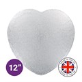Culpitt Premium 12'' Heart Silver Cake Board Alternative Image