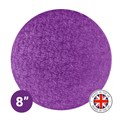 Culpitt Premium 8'' Round Light Purple Cake Board Alternative Image
