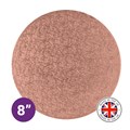 Culpitt Premium 8'' Round Rose Gold Cake Board Alternative Image