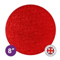 Culpitt Premium 8'' Round Red Cake Board Alternative Image