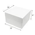 10" Cake Box & Plain Lid Combo - 10 Sets Alternative Image