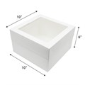 10" Cake Box & Window Lid Combo - 10 Sets Alternative Image