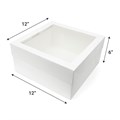 12" Cake Box & Window Lid Combo - 10 Sets Alternative Image