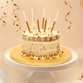10 Gold Sparkle Cake Topper Candles Alternative Image