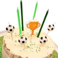 9 Football Cake Topper Candles Alternative Image