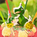 7 Dinosaur Cake Topper Candles Alternative Image