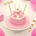 8 Stars & Hearts Cake Topper Candles - Single Alternative Image