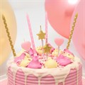 8 Stars & Hearts Cake Topper Candles - Single Alternative Image