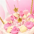 8 Stars & Hearts Cake Topper Candles - Single Alternative Image