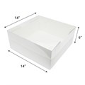 14" Cake Box & Transparent Lid Combo - 10 Sets Alternative Image