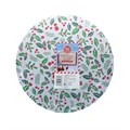 Create A Cake 10" Double Thick Round Silver Holly Print Card 5pk Alternative Image