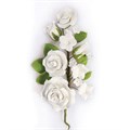 Gum Paste Spray White Rose 145mm Alternative Image