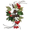 House of Cake - Pine Cone & Holly Spray - approx 160 x 80mm Alternative Image