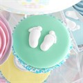 White Pairs of Feet Sugar Pipings Alternative Image