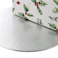 10" Vintage Holly Cake Box and Silver Board Alternative Image