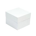 8" Standard White Cake Boxes & Lids - 50 pack Alternative Image