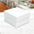 10" Standard White Cake Boxes & Lids - 50 pack Alternative Image