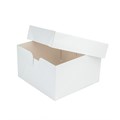 10" Standard White Cake Boxes & Lids - 50 pack Alternative Image