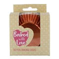 BWL - Rose Gold Foil Baking Cases - 50 pack Alternative Image