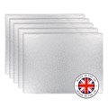 Culpitt Premium 16'' x 14'' Oblong Silver Cake Boards - 5 Pack Alternative Image