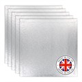Culpitt Premium 15'' Square Silver Cake Boards - 5 Pack Alternative Image