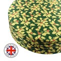 Culpitt Premium 8" Round Green Christmas Holly Cake Boards - 5 Pack Alternative Image