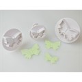 Cake Star Plunger Cutter Butterfly 3 piece Alternative Image
