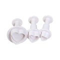 Cake Star Plunger Cutter Heart 3 piece Alternative Image