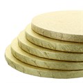 Satinara 10" (254mm) Pale Gold Round Cake Boards - 5 Pack Alternative Image
