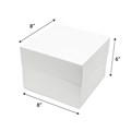8" Cake Box & Plain Lid Combo - 10 Sets Alternative Image