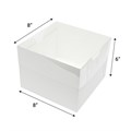 8" Cake Box & Transparent Lid Combo - 10 Sets Alternative Image