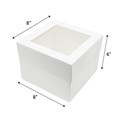 8" Cake Box & Window Lid Combo - 10 Sets Alternative Image