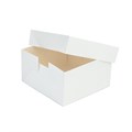 9" Standard White Cake Boxes & Lids - 50 pack Alternative Image