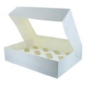 White 12 Cavity Cupcake / Muffin Box - 25 Pack Alternative Image